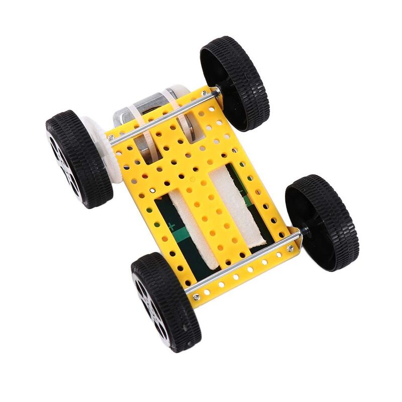 Mini juguetes educativos para niños, coche de juguete con energía Solar, Kit de Robot de coche ensamblado DIY