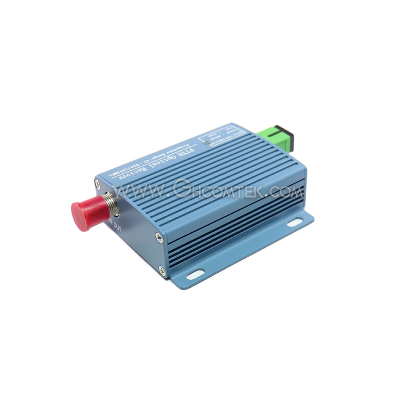 Receptor óptico FTTH Node CATV, convertidor de fibra SC/APC, salida de red GEPON, recepción de energía ultrabaja