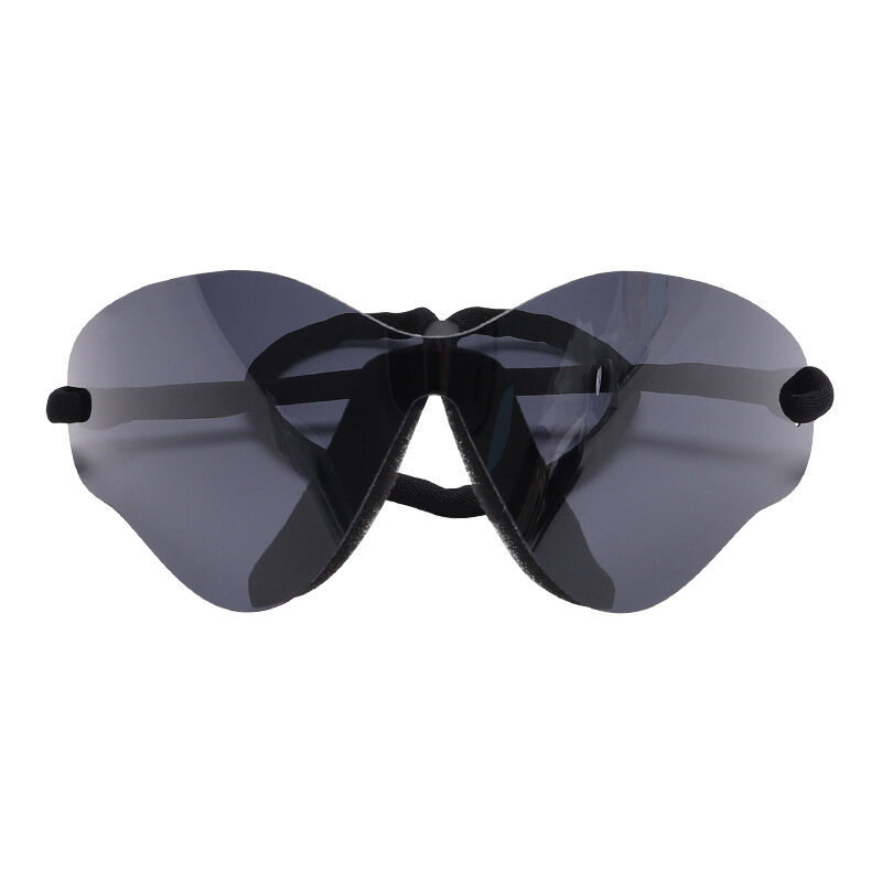 Óculos de sol grandes para homens e mulheres, óculos futuristas, óculos esportivos prateados, óculos sem aro femininos, novos