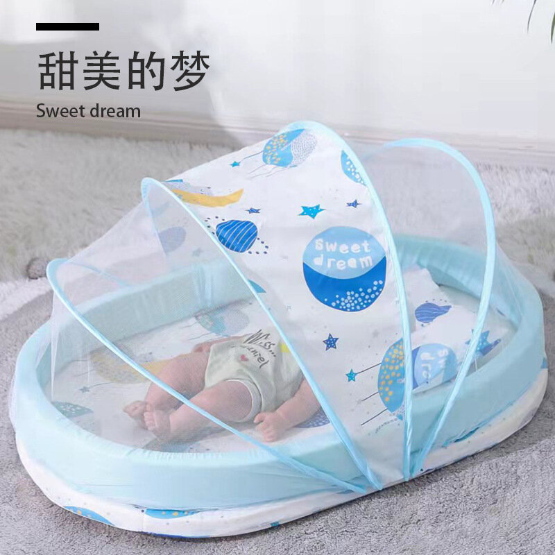 Cuna portátil para bebé recién nacido de 0 a 2 años, nido de viaje, protector de cuna, mosquitera para dormir