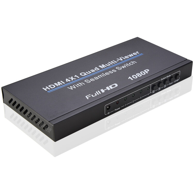 Multi-Channel Video Multiplexer, 4x1 HDMI Multiviewer, Quad Screen Splitter, interruptor sem emenda, apto para DVD, TV Box, câmera, PC