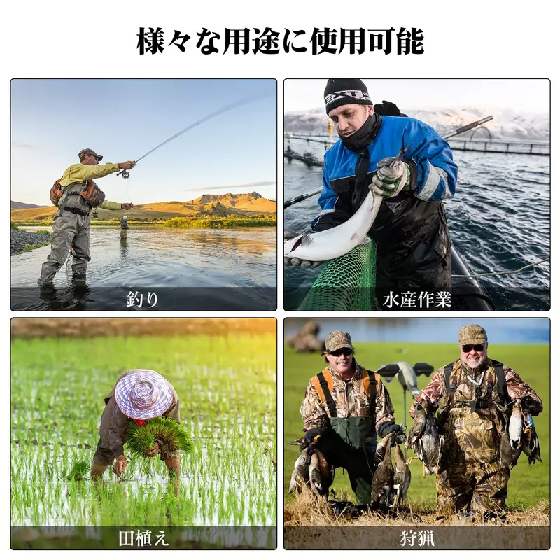 Goture 2024ยางนีโอพรีนสำหรับผู้ชายใช้ตกปลาแห้งเร็วกันน้ำและระบายอากาศได้ดีสำหรับเด็กไปจนถึงผู้ใหญ่