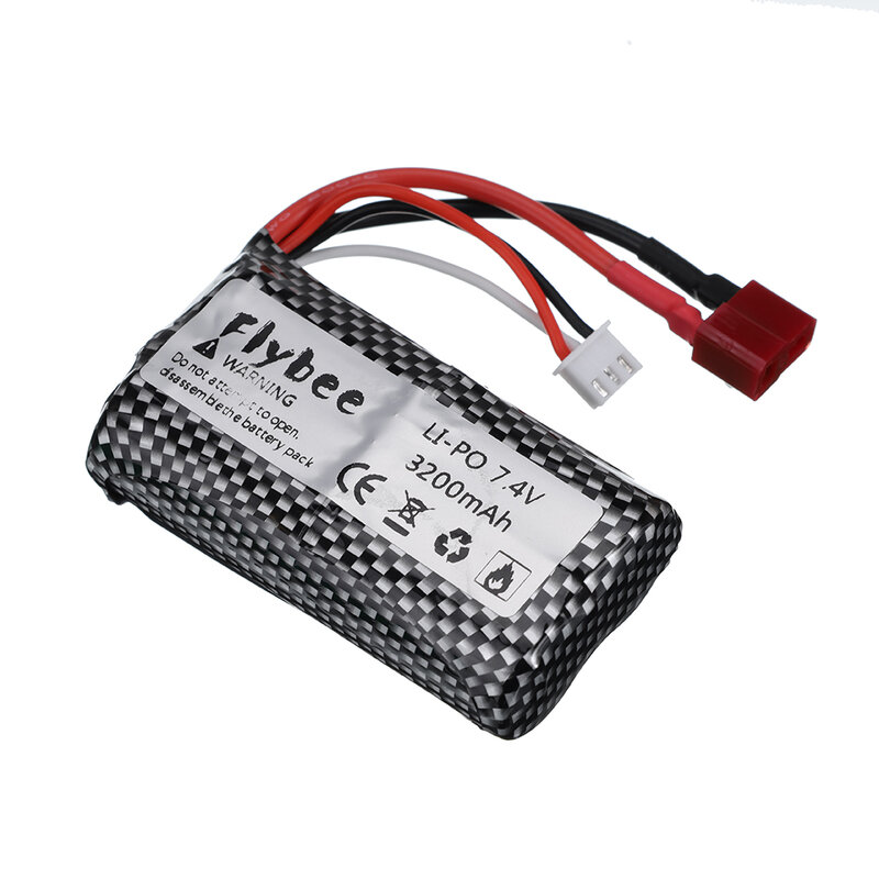 18650 7.4V 3200MAH lipo Battery 2s for Wltoys 12423 10428 12429 12401 12402 12402A RC Car Spare Parts charger 7.4V 20C batteries