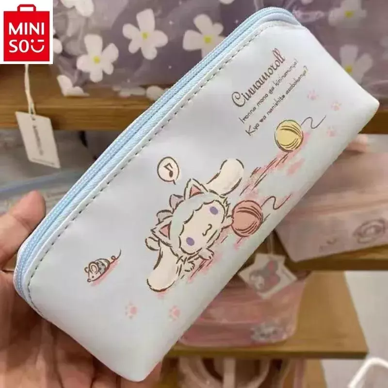 Miniso Sanrio Cartoon Pu Jade Gui Hund drucken Student Make-up Aufbewahrung tasche tragbare Lern zubehör Stift Tasche