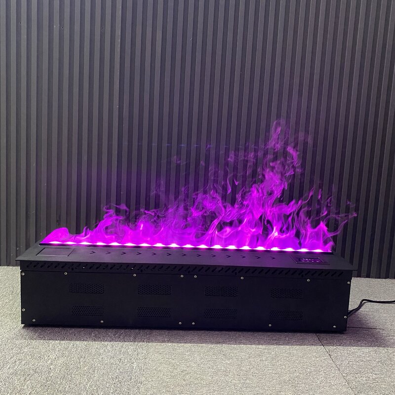 Chimenea eléctrica de Vapor de agua, inserto de 7 LED, colores de llama, 3D, 1000mm, 1500mm, 2000 Mm