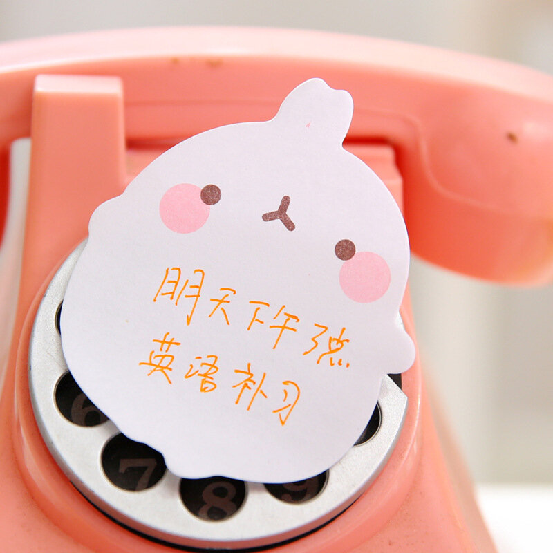DL BQ04 한국어 귀여운 크리에이티브 토끼 편리한 스티커 N 스티커 테이프 찢어 수 있습니다 메모 메시지 도매 문구 사무실