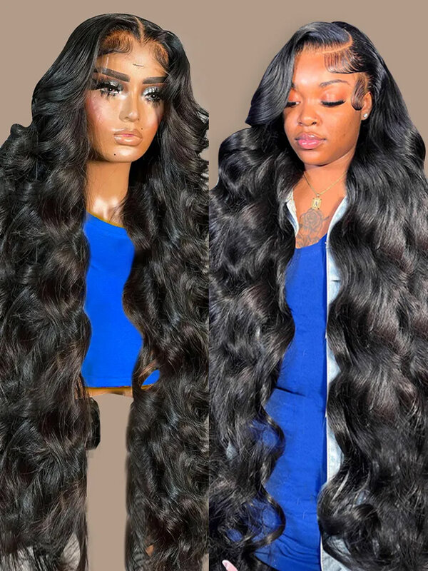 250 Density 30 40 Inches HD Body Wave 13x4 13x6 Lace Front Human Hair Wigs For Women Brazilian Pre Plucked Lace Frontal Wig
