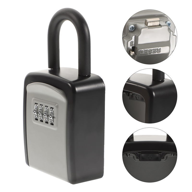 Exterior Wall-Mounted Safe Password Box, Lock Keys Código, House Key, Hanging, Outside Hooks, Security Storage Tool, Combination Case