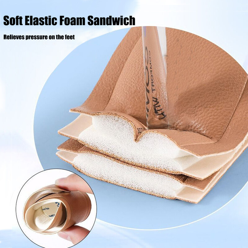 Self-adhesive Insoles for High-heeled Sandals Women Comfort Sweat-absorbent Shoe Sole Anti-Slip Memory Foam Seven-point Shoe Pad