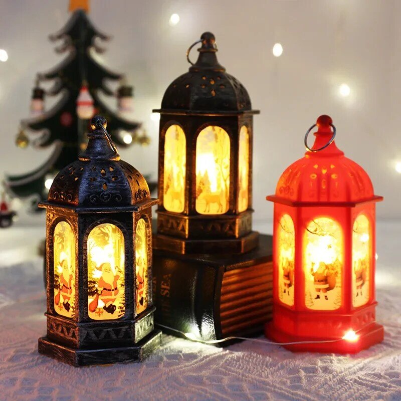 Weihnachten ältere Schneemann leuchten kleine Öllampe Weihnachts geschenk dekorative LED-Lichter tragbare elektronische Beleuchtung Nachtlicht