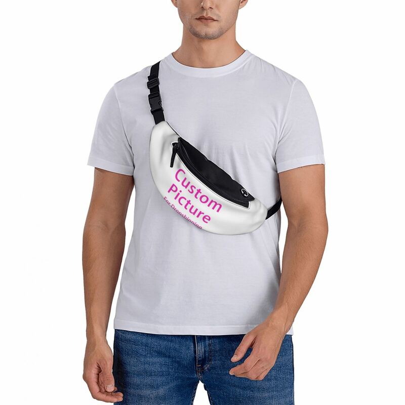 Забавная поясная сумка для женщин, персонализированная Сумочка через плечо с индивидуальным фото и логотипом, для бега, телефона, денег