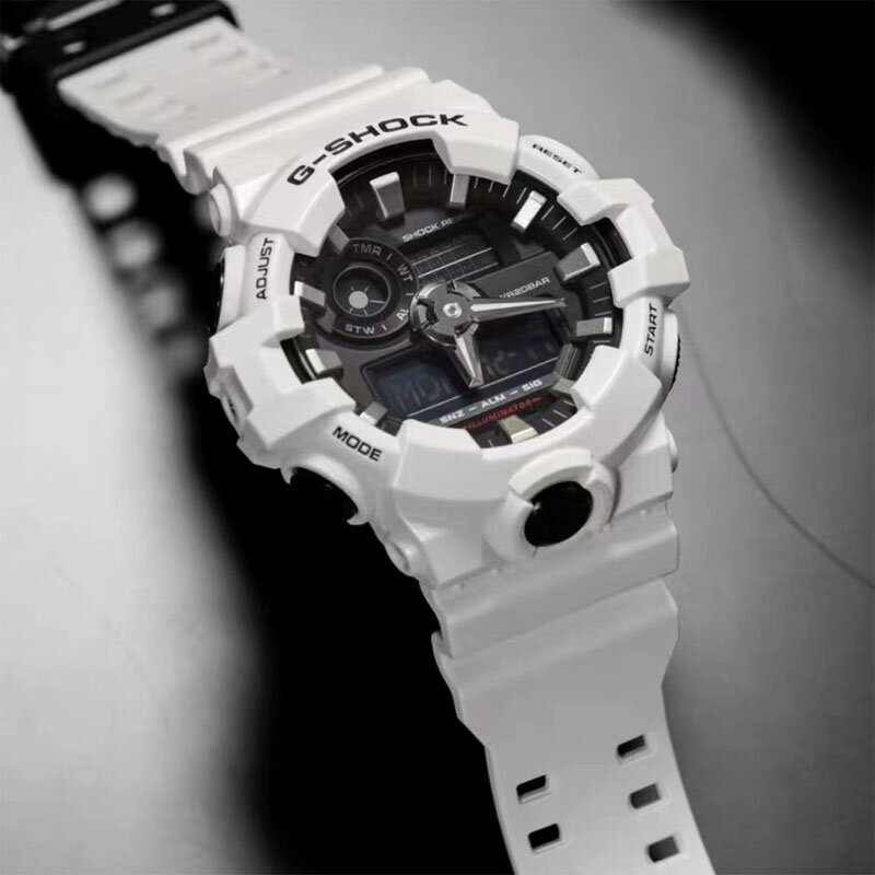 G-SHOCK zegarki dla mężczyzn GA 700 Casual moda kwarcowa wielofunkcyjny, odporny na wstrząsy wyświetlacz LED pasek z żywicy Outdoor Sports męski zegarek