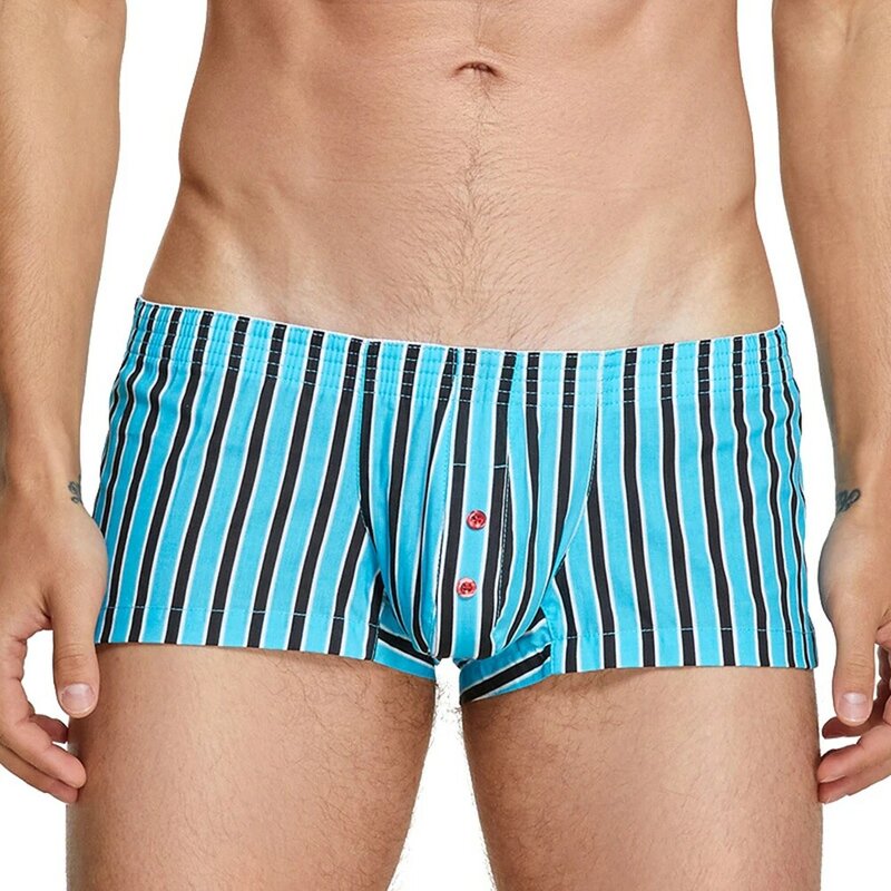Causal Simple Home Wear Men's Sexy Underwear Soft Boxers Shorts Comfortable Briefs Trunks Low Rise Knickers Men Underpants