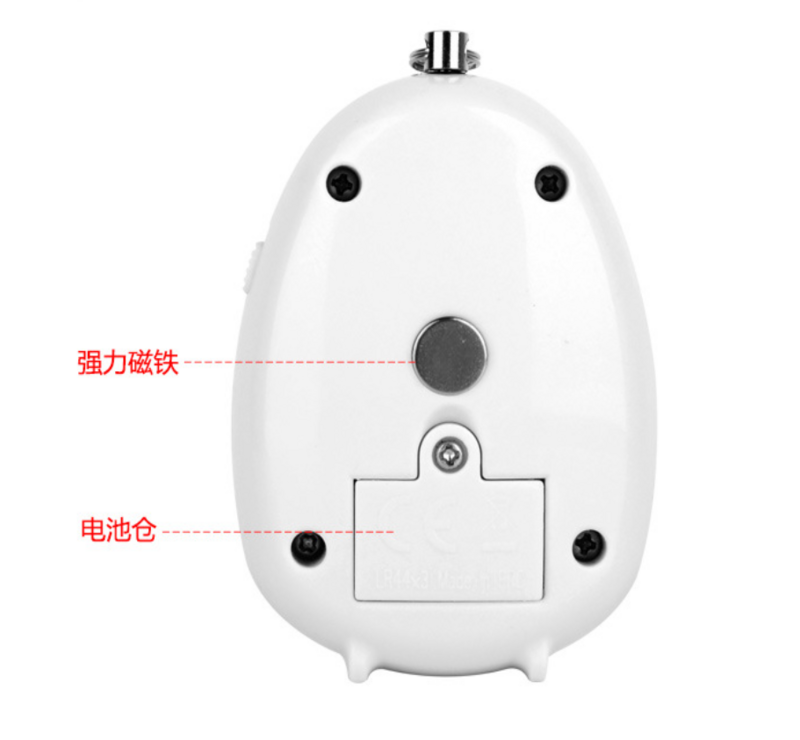 Womens Safety Security Alarm Self Denfense Keychain Multifunctional Infrared Sensor Worker 125dB Warning ABS Back Magnet