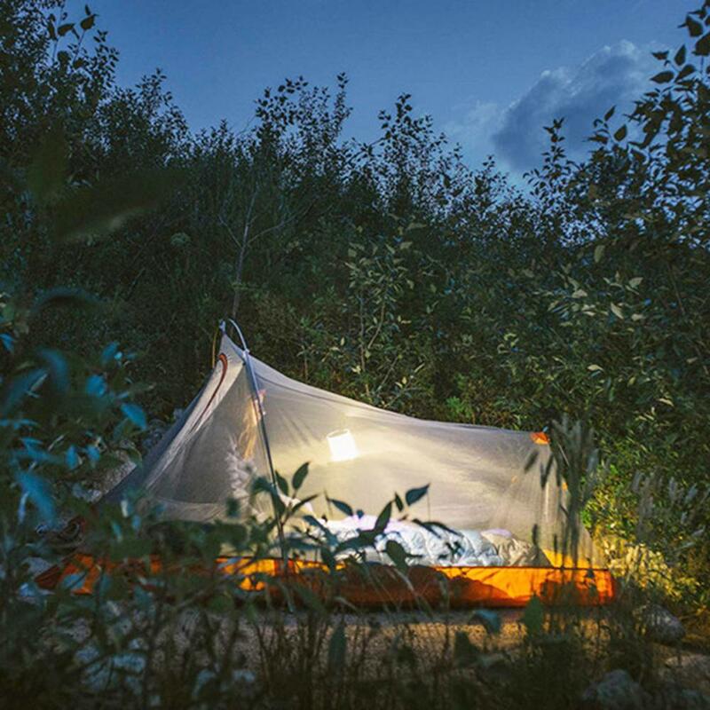 Lâmpada LED inflável dobrável solar Luz de acampamento, impermeável, viagem ao ar livre, portátil, dobrável, iluminação de emergência, luz noturna