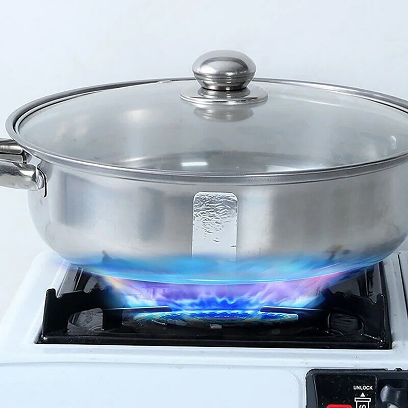 แผ่นอลูมิเนียมฟอยล์10ชิ้นอุปกรณ์ในครัวกันน้ำฉนวนกันความร้อนสูงอลูมิเนียมฟอยล์เทปซ่อมหม้อ