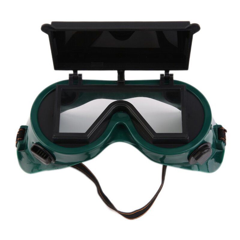 Kacamata las panas kacamata las portabel dengan Flip Up pelindung keselamatan memotong menggiling las dengan kacamata lipat