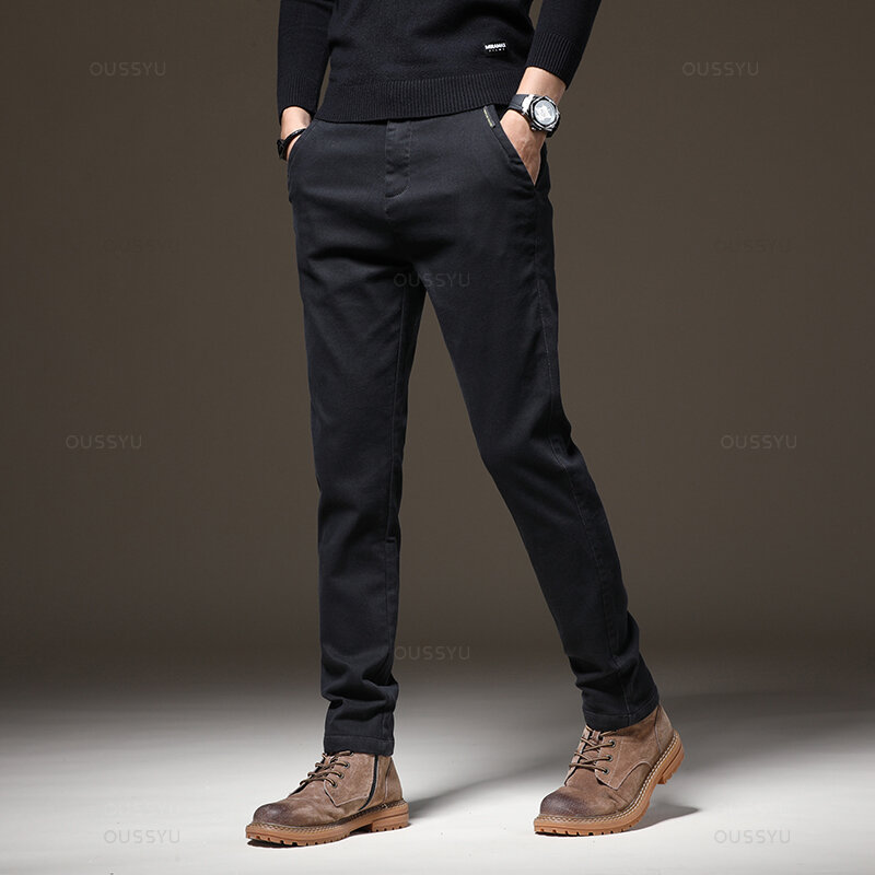 2024 nowe letnie cienkie wysokiej jakości spodnie męskie z elastyczną talią Slim cawl marka odzież męska spodnie Cargo rozmiar 28-38