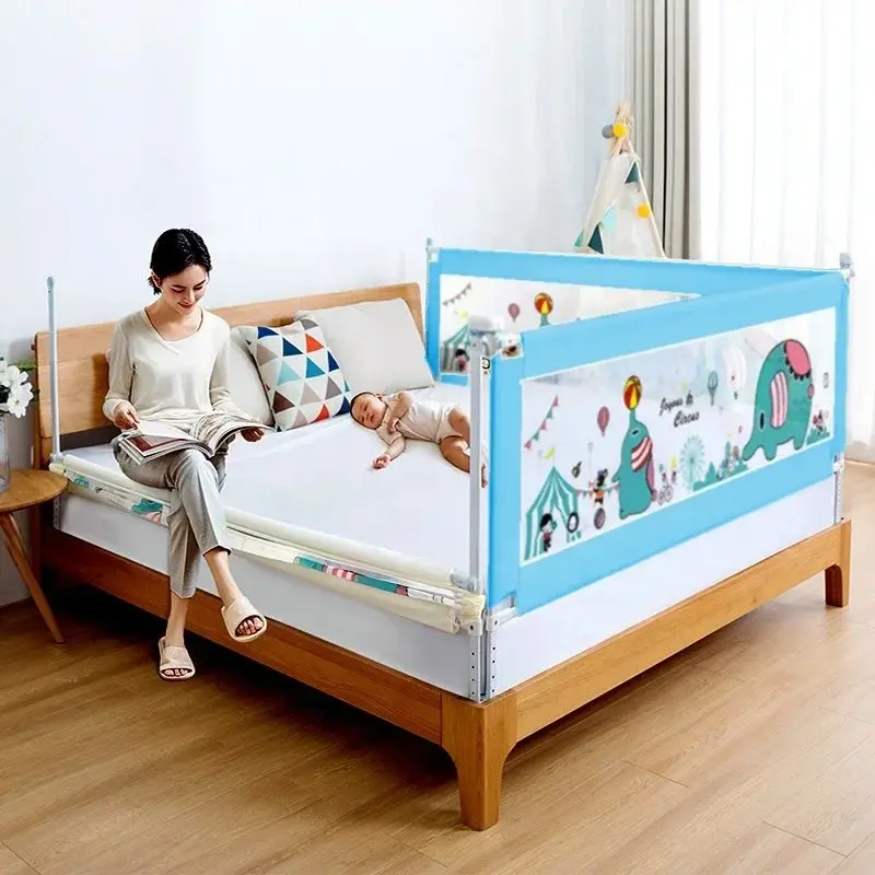 ราวกั้นความปลอดภัยสำหรับเตียงเด็กรางเตียงเด็กทารกดีไซน์ใหม่สำหรับเตียงขนาดควีนไซส์และขนาดคิงไซส์