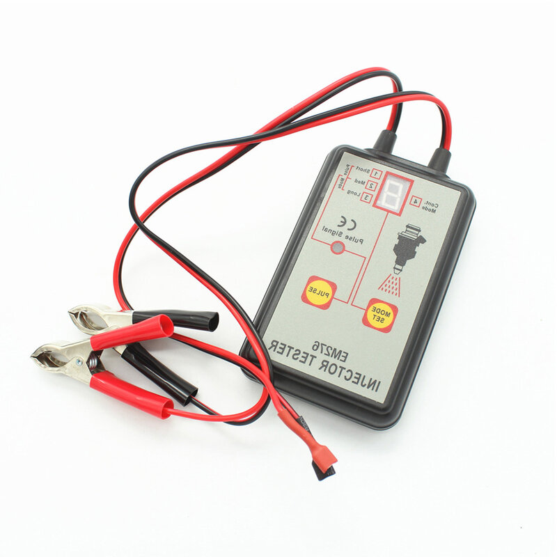 Fuel Injector Tester and Adapter for Diagnosis Cleaning of Injectors DIY Cleaning Tool Kits Switchable Short-circuit Protection