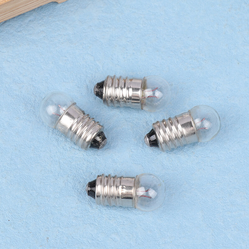 25PCS Miniature Round 1.5V 3.8V Small Light Cannon For Student Physics Experiment Flashlight Small Light Bulb Beads Replace Bulb