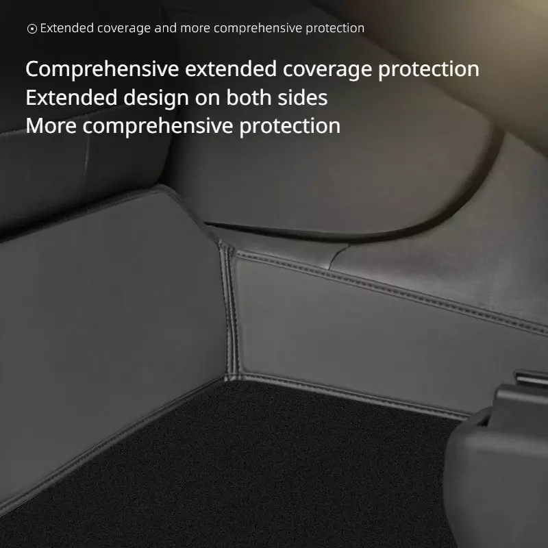 Alas pelindung kursi belakang lebih rendah, Aksesori Mobil kulit alas kaki antikotor pelindung bantal Surround penuh Model 3 Y