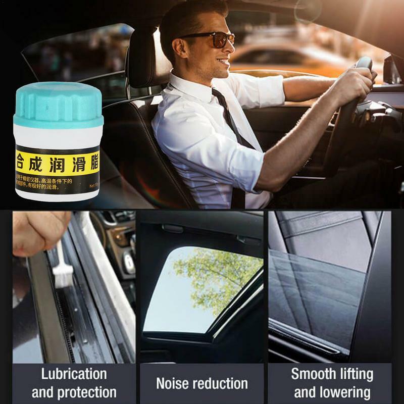 Смазка для автомобиля Sunroof Track, Белая синтетическая смазка, силиконовое шестереночное подшипниковое уплотнительное кольцо, 50 г