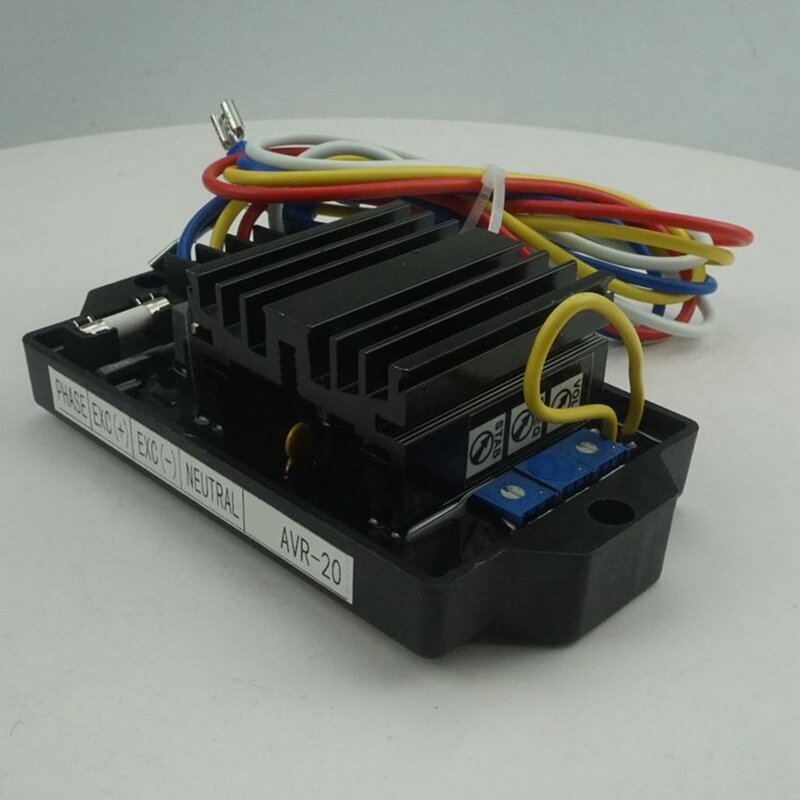 Generador de módulo regulador de voltaje de AVR-20A, regulador de voltaje automático, generador AVR Universal, NEGRO, 1 piezas