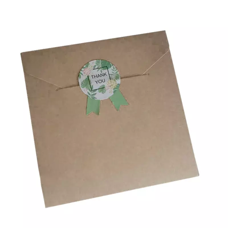 Pegatina de sellado con forma de medalla hecha a mano, pasta de sellado de embalaje para hornear, etiqueta de papel Kraft, regalo, 80 unidades por lote