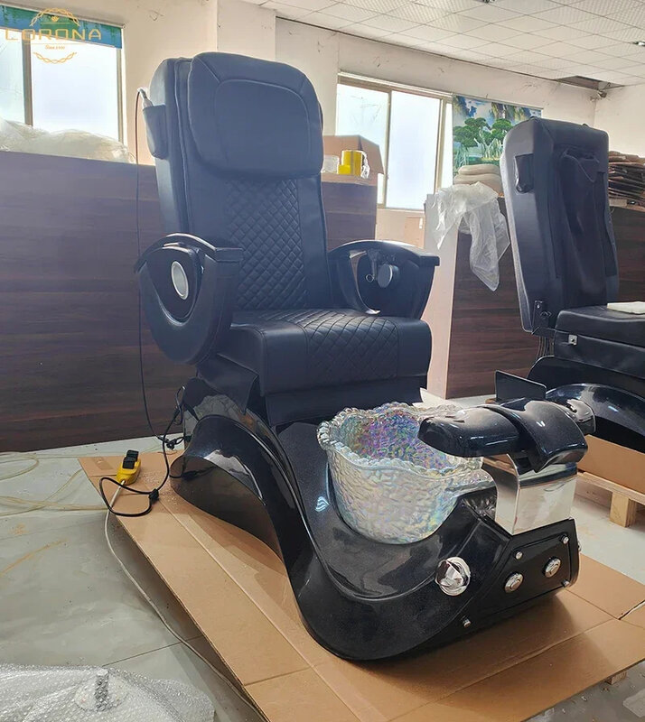 Cadeira elétrica da massagem com bacia do pé, cadeiras do pedicure, nenhum encanamento
