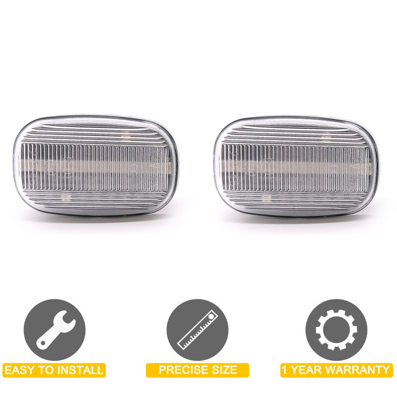 12V Clear Lens Dynamische Led Side Marker Lamp Montage Voor Toyota Liteace MR2 Probox Picnic Previa Porte Paseo Turn signaal Licht