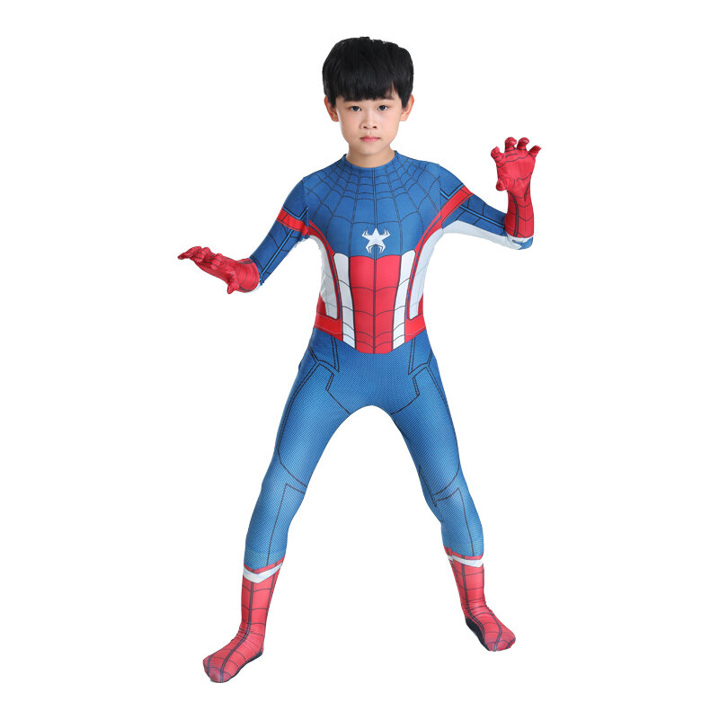 Spiderman Cosplay Kostuum Jumpsuit Spider-Man Kostuum Superheld Bodysuit Spider Man Pak Halloween Kostuums Voor Kinderen Volwassen Kinderen