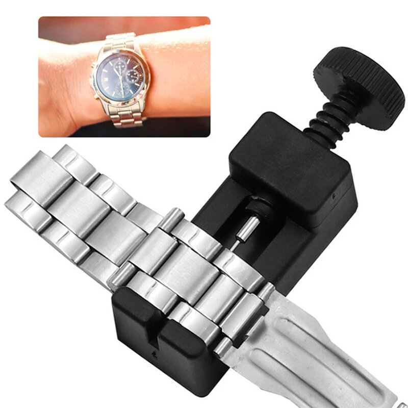 Horloge Link Riem Verwijderaar Zwart/Zilver Duurzame Home Opener Pin Verwijderaar Plastic + Metalen Horloge Reparatie 1 Stuks 65*22*19Mm
