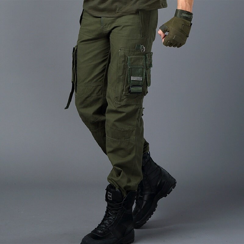 Vestuário Militar dos homens CARGA CALÇAS Macacões CALÇAS TÁTICAS Joelheira MILITAR Masculino EUA Camo Estilo de Combate Camuflagem Do Exército Calças