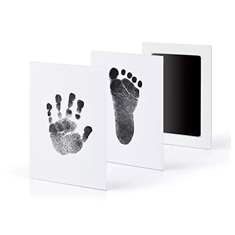 Não-tóxico bebê handprint pegada impressão kit para diy moldura de fotos acessórios do bebê recém-nascido pet gato cão pata impressões lembrança