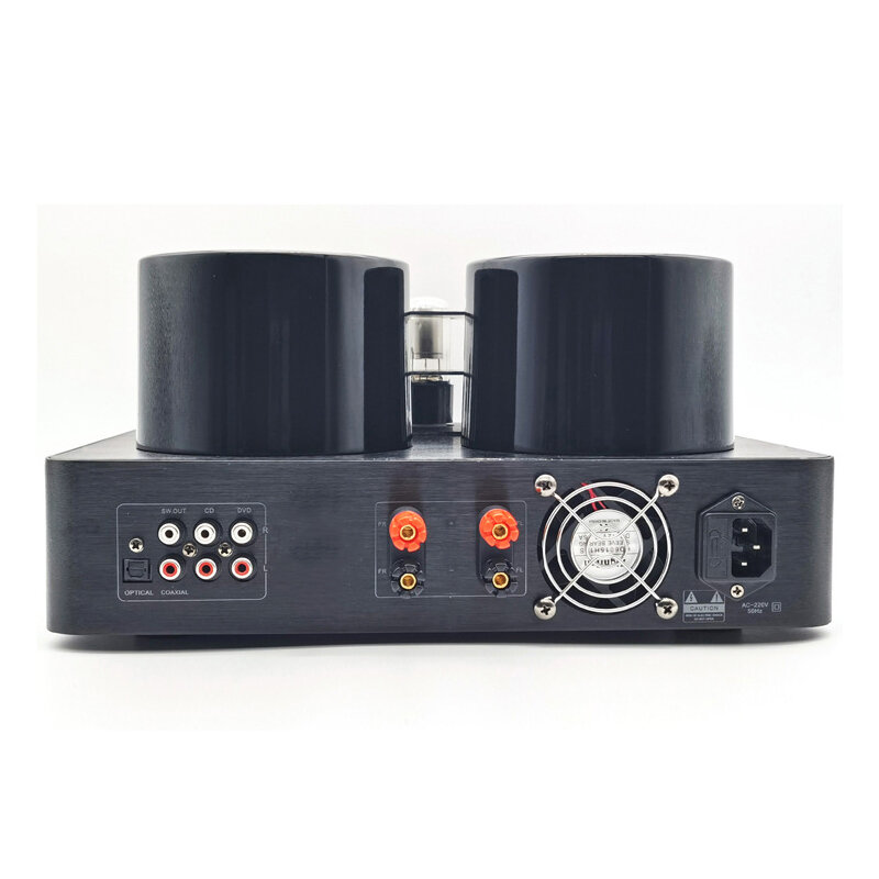 RNABAU Audio JTA80 Amplificador biliar hi-fi, Bluetooth, USB, Coaxial, Fibra de vidro, 80W x 2, Alta qualidade, Tubo eletrônico