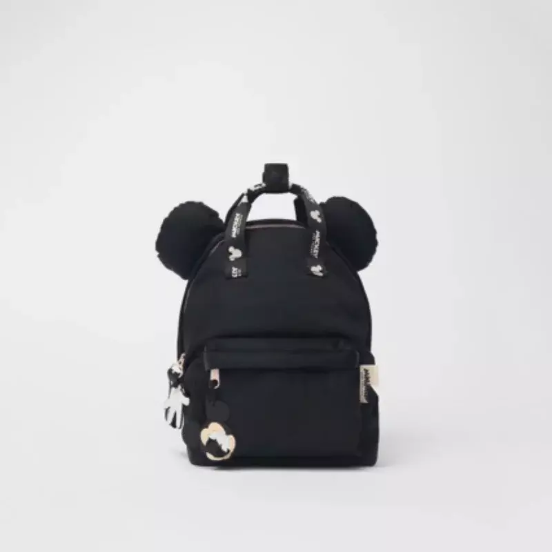 Сумка для мальчиков и девочек, легкий вместительный рюкзак с мультипликационным изображением Микки Мауса, Disney