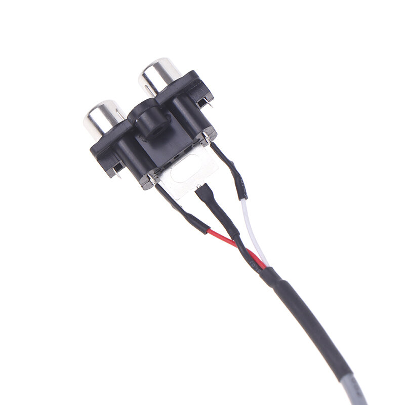 1Pc Brand New 30CM Line Length Extended Sound Signal Interface For Panel Audio Signal Cable 2 RCA TO XH2.54MM-3PIN Audio Input