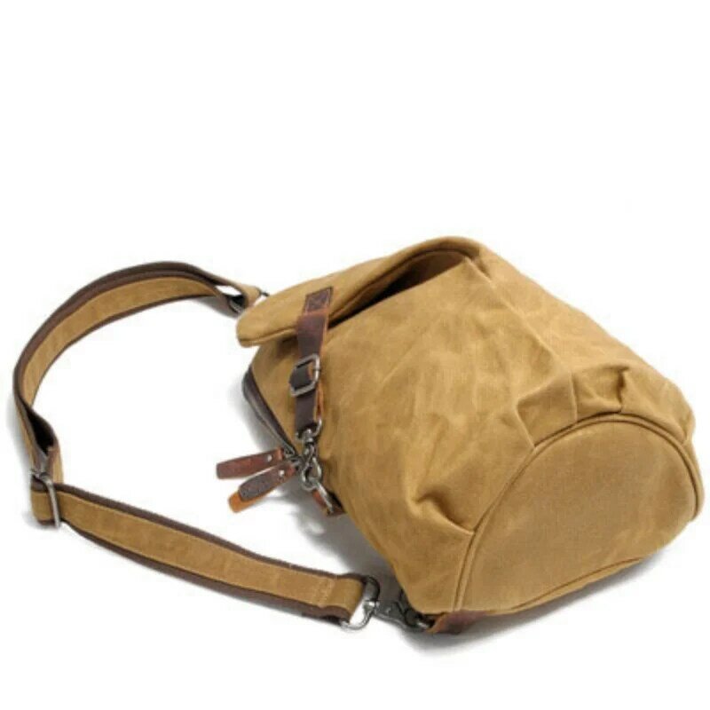 Wodoodporna męska torba typu Chikage w stylu Vintage duża torba na klatkę piersiowa płócienna torba na ramię prosta torba Crossbody Unisex