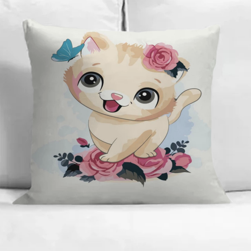 Cushions Home Decor Cute Dog Panda Decorative Pillow Covers for Sofa Pillowcase Decor 40x40 Couple Pillow Pillowcases Cover Fall