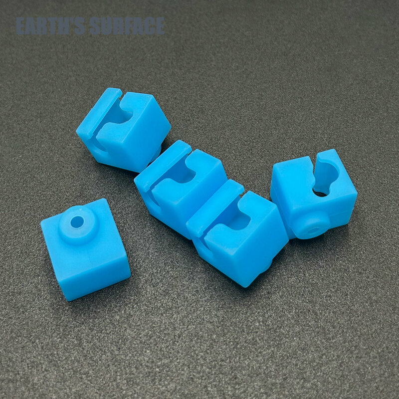 ES-3D Printer bagian E3D V5 kaus kaki silikon j-kepala blok pemanas casing pelindung V5 blok panas Sarung silikon Bagian Printer 3D