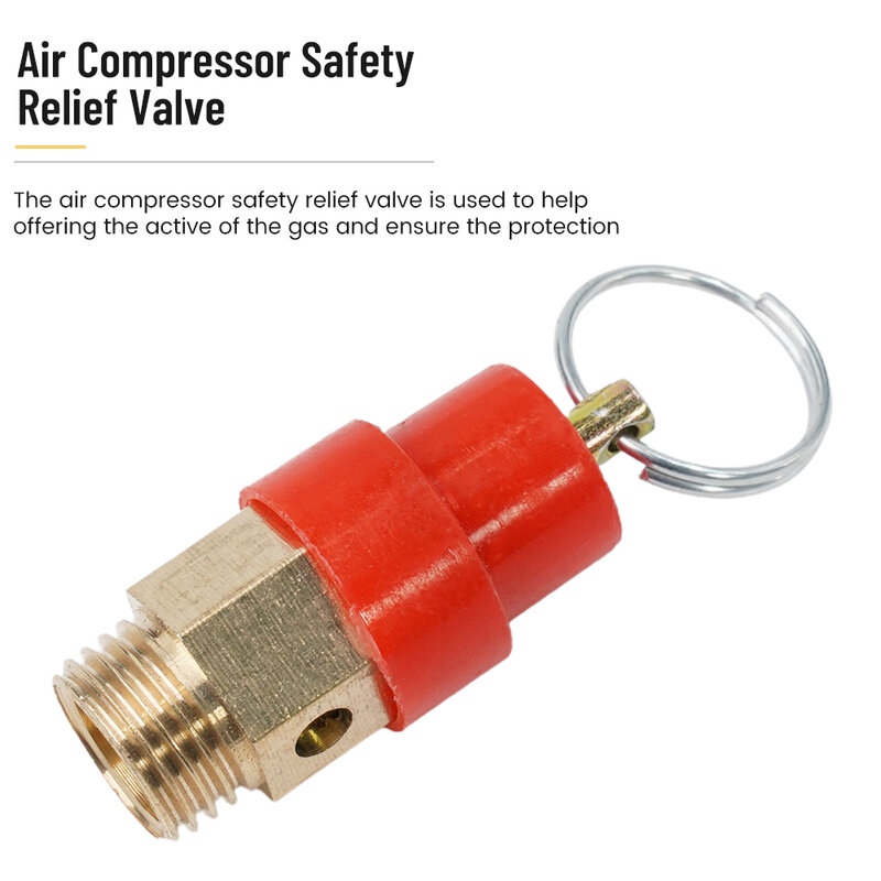 1/8" 1/4'' BSP 8kg Air Compressor Safety Relief Valve Pressure Release Regulator 120PSI Brass Pneumatic Tool Parts Power Tools