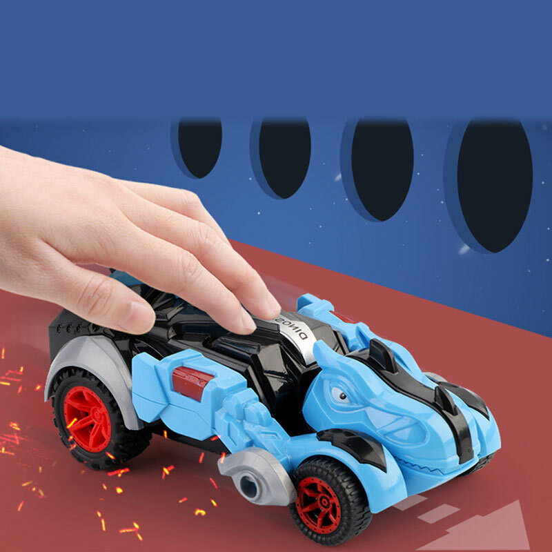 Samochód metamorficzny dinozaur Model symulacyjny dzieci Crash zabawka inercyjna zabawka edukacyjna zabawka samochód prezent na Boże Narodzenie prezent urodzinowy