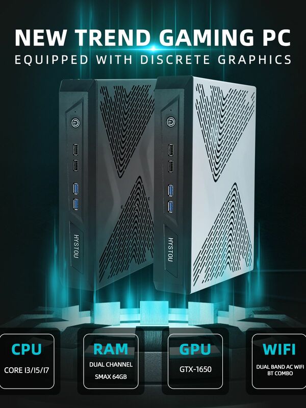 Nvidia GTX 1650 Intel Core i5 9400F Mini Pc Dampf Com Placa De Vídeo Hanheld Gaming Pc In China