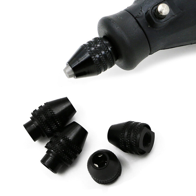 Portabrocas múltiple sin llave para herramientas rotativas Dremel, convertidor de adaptador de broca sin cable, 0,5-3,2mm, sin pinzas cambiantes