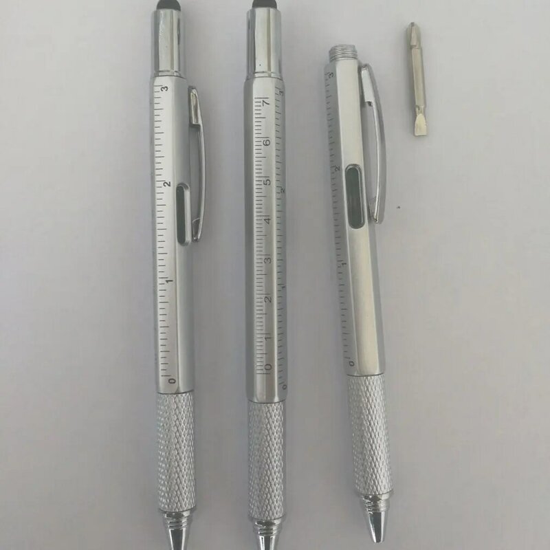 버니어 캘리퍼스 다기능 젤 잉크 펜 롤러 볼펜 편지지 실용 휴대용 0.5mm 볼펜 슬라이드 캘리퍼스 펜