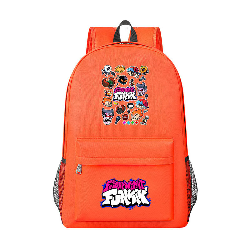 Cartoon Friday Night Funkin Boy Girl School Bag Grande Capacidade Crianças Estudantes mochila BookBag Nova Mulher Homens Laptop Shoulder Bag