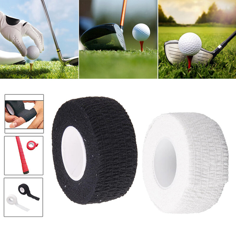 1 szt. Bandaż elastyczny golfowa samoprzylepna elastyczna opaska do kijów golfowych ochraniacz na palce na zewnątrz sportowe paski antyblistrowe praktyczna taśma