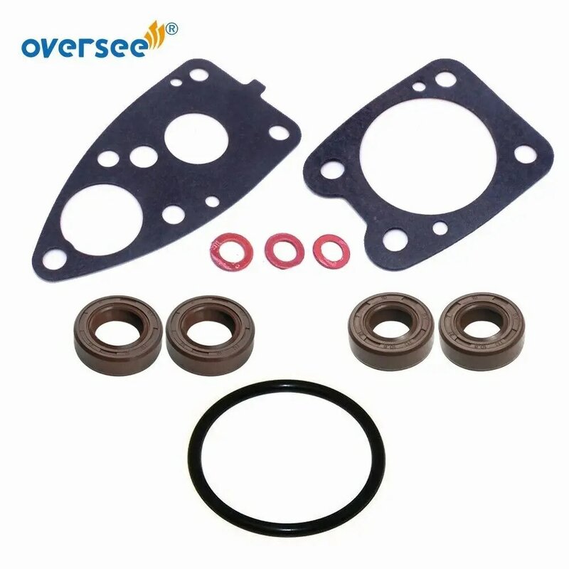 6E0-W0001-C1 Lower Unit Gasket Kit For Yamaha Outboard 2T 4HP 5HP 1984-1999