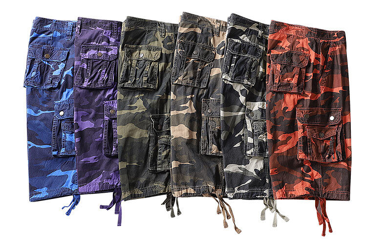 Spodenki Cargo męskie wojskowe spodenki taktyczne męskie letnie dorywczo spodnie kamuflażowe modne spodnie plażowe spodenki do biegania na świeżym powietrzu